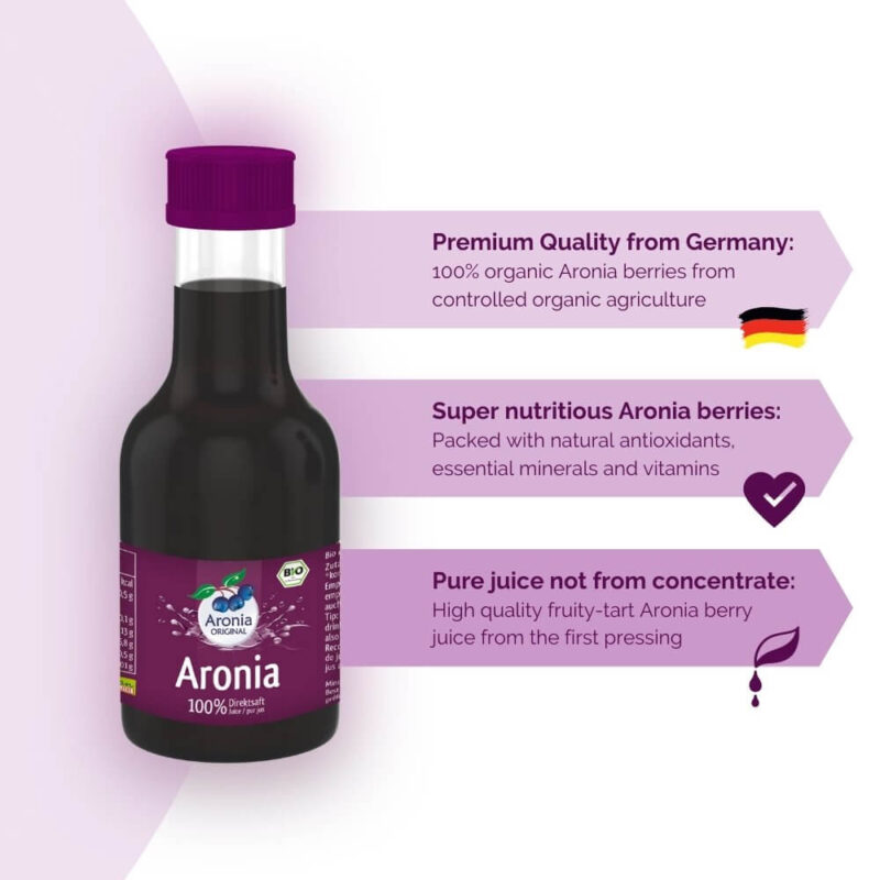 aronia berry juice description 100 ml bottle