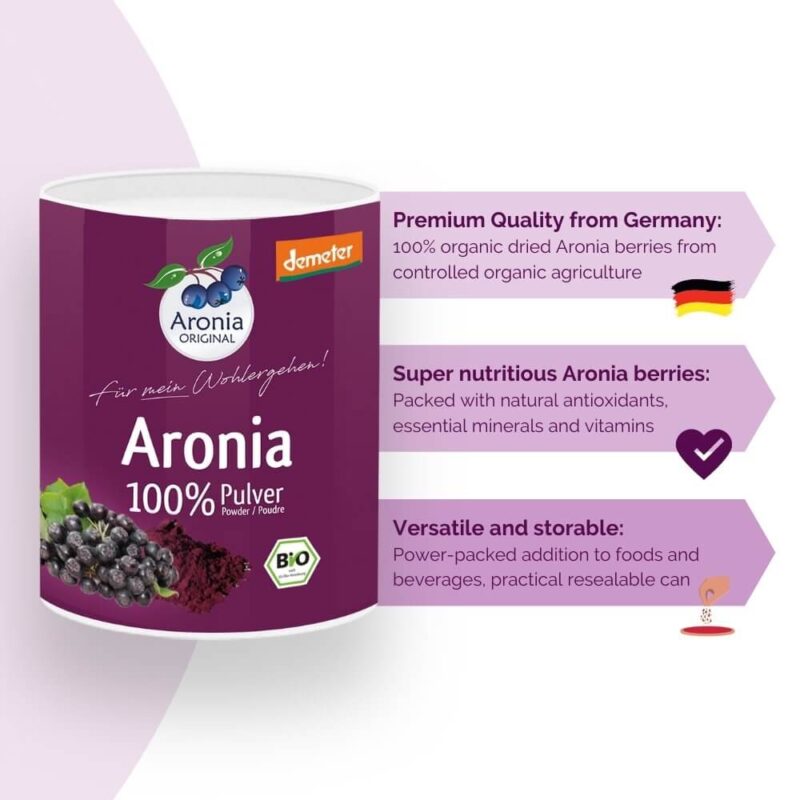 description of aronia berry powder 100 g