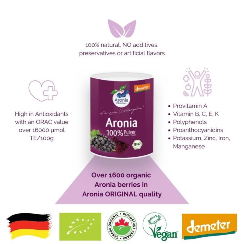 benefits of aronia original berry powder