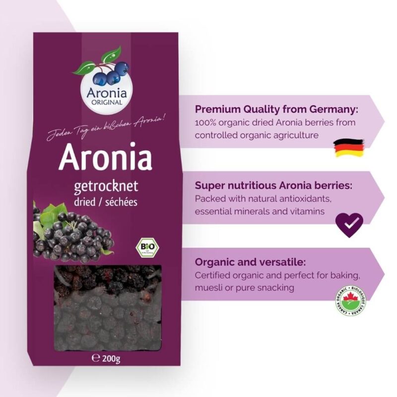 dried aronia berries description